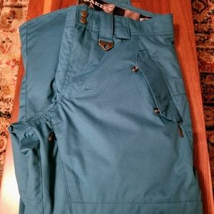 Oakley Ski Snowboard Pants size M blue teal